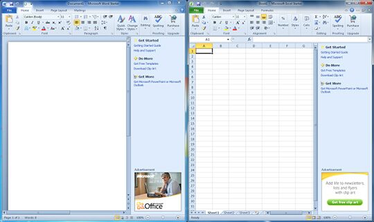 Baixar Microsoft Office Starter 2010 - telas