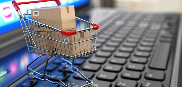 A tecnologia já permite que, por meio dos e-commerce, as compras sejam feitas a partir de casa