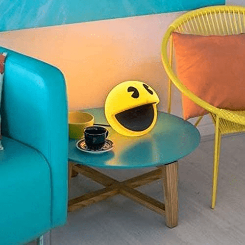 Luminaria Bivolt Decorativa Pac Man